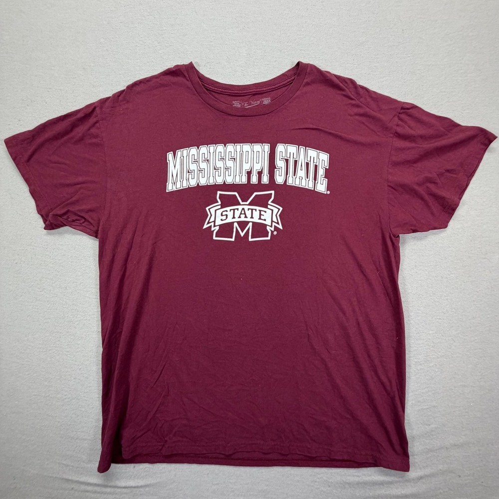 The Victory Mississippi State T-Shirt Mens XL Good Maroon Graphic Tee MSU Cotton